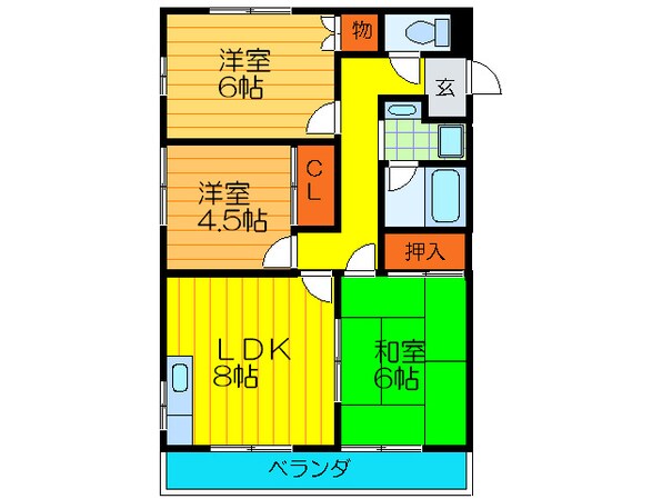 クレ－ルコ－トの物件間取画像